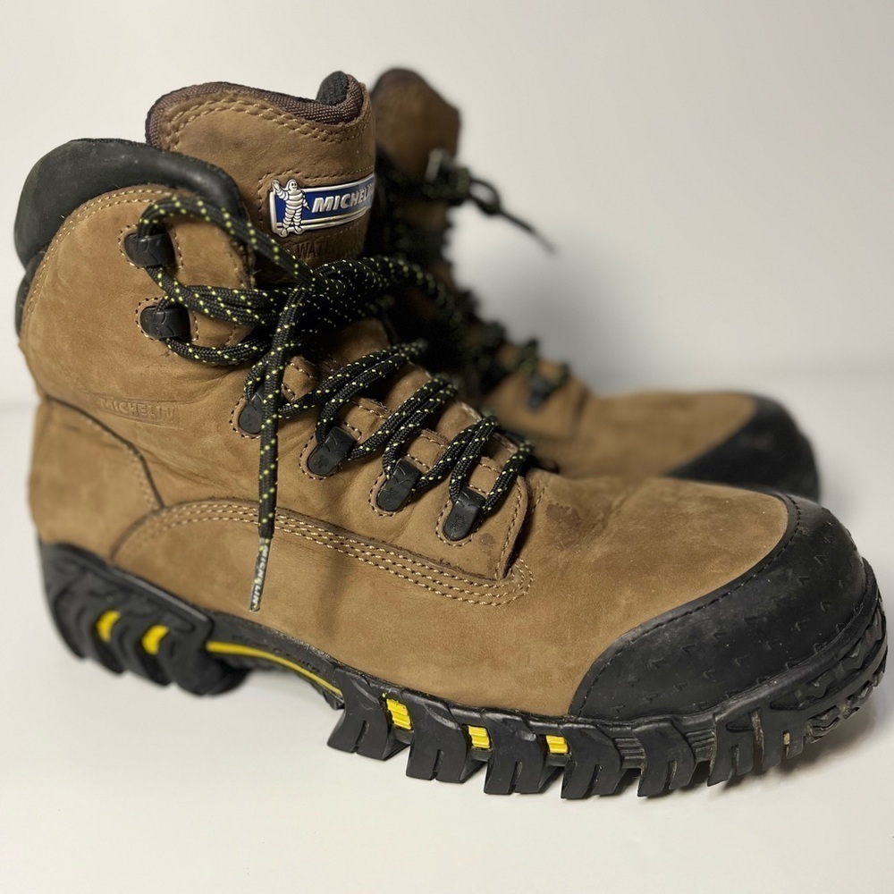 Michelin® MEN'S WATERPROOF BOOTS PILOT EXALTO 9.5 Med BROWN 23396L XPX861 - Picture 11 of 12